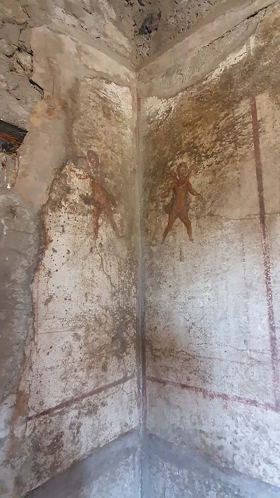 VI.10.1 Pompeii. July 2021. North-west corner of rear room.
Foto Annette Haug, ERC Grant 681269 DÉCOR.