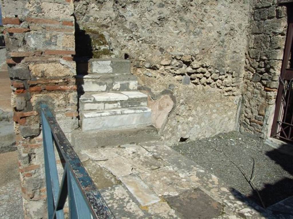 VI.10.1 Pompeii. March 2009. Display shelving..