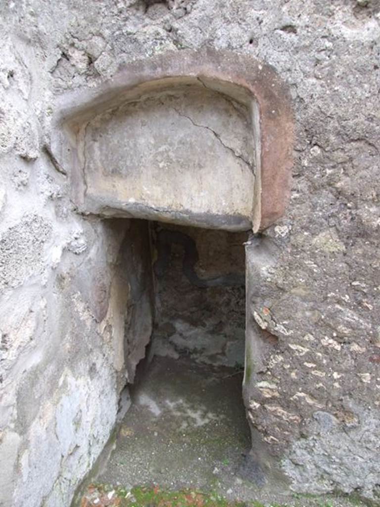 VI.10.6 Pompeii. March 2009. Room 8. Recess under stairs.