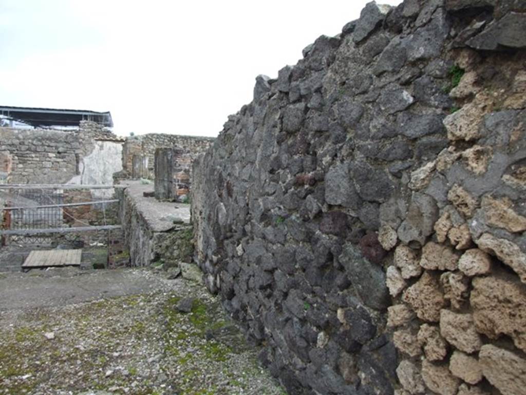 VI.10.7 Pompeii. March 2009. Room 8. Tablinum. South wall.