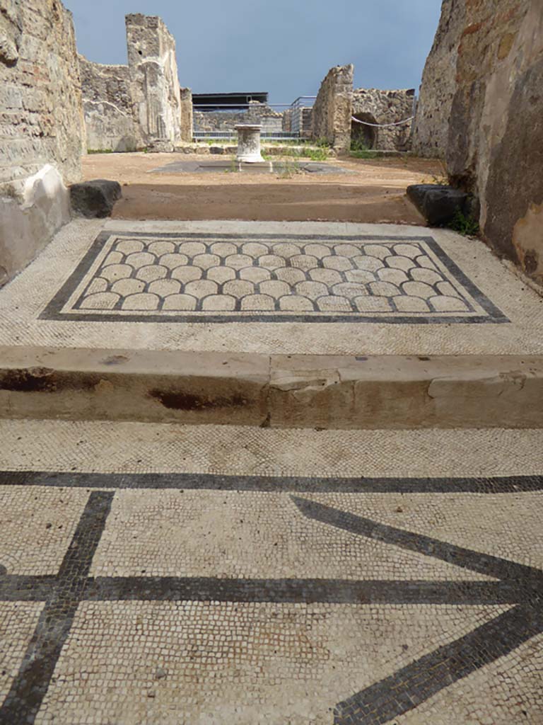 VI.10.7 Pompeii. September 2017. Looking east from entrance towards atrium and tablinum.
Foto Annette Haug, ERC Grant 681269 DÉCOR.
