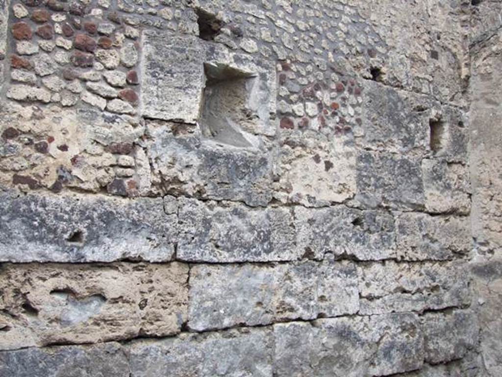 VI.10.11 Pompeii. March 2009. Room 9. Oecus. West wall.