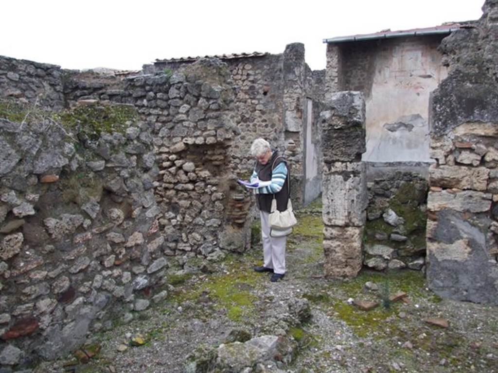 VI.10.11 Pompeii. March 2009. Room 22. Corridor leading to room 23.