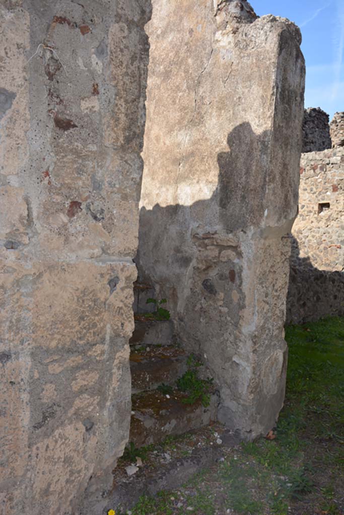 VI.11.9 Pompeii. October 2017. Corridor 15, with stairs 9 to upper floor in west wall.
Foto Annette Haug, ERC Grant 681269 DÉCOR.