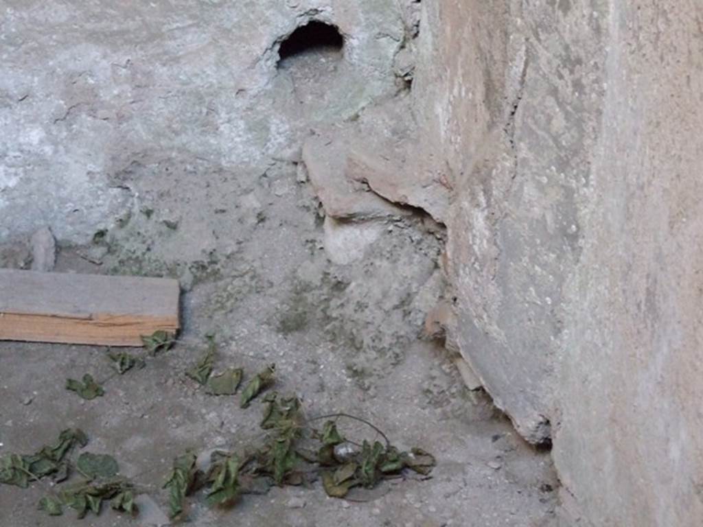 VI.11.9 Pompeii. December 2007. Room 21, raised floor level in south-east corner of tepidarium.