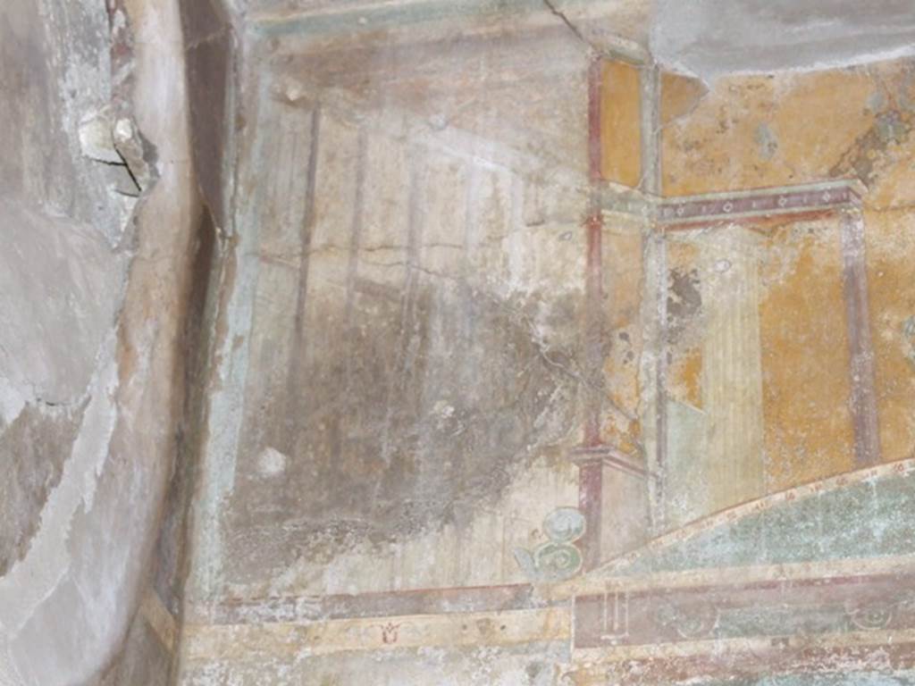VI.11.9 Pompeii. March 2009. Room 22, east end of upper south wall in caldarium