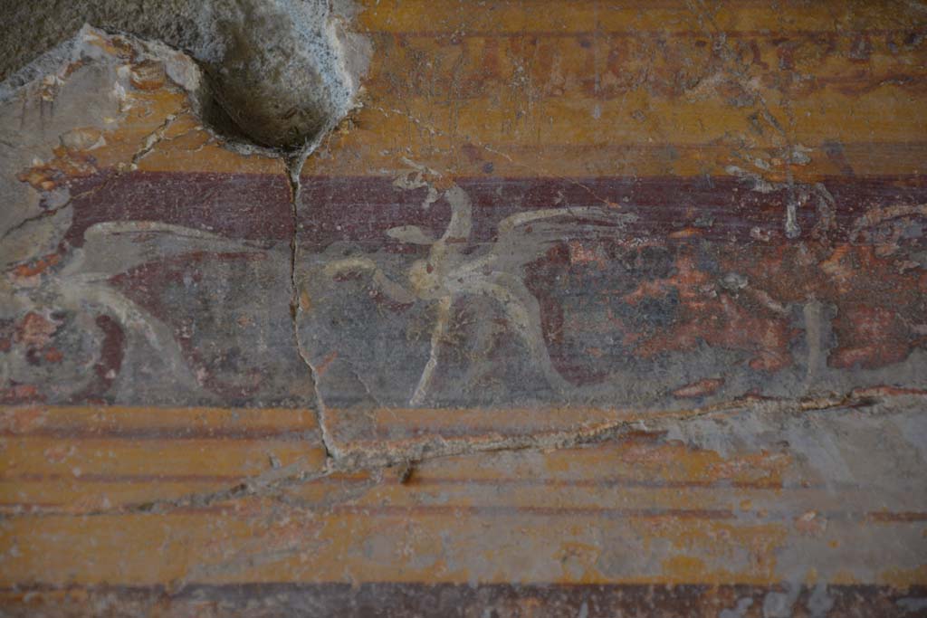 VI.11.10 Pompeii. November 2017. Room 42, detail from upper west wall.
Foto Annette Haug, ERC Grant 681269 DÉCOR