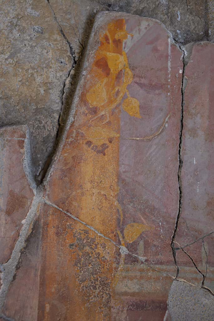 VI.11.10 Pompeii. December 2017.
Room 42, detail from east wall, on north side of doorway to room 43.
Foto Annette Haug, ERC Grant 681269 DÉCOR