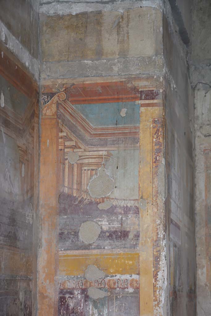 VI.11.10 Pompeii. October 2017. Room 46, north-west corner on west side of bed alcove.
Foto Annette Haug, ERC Grant 681269 DÉCOR