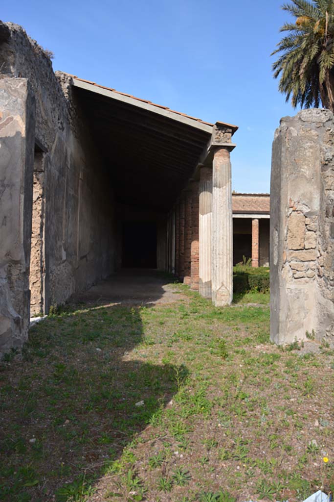 VI.11.9 Pompeii. October 2017.
Peristyle 36, looking north towards west portico from room 38 in south-west corner.
Foto Annette Haug, ERC Grant 681269 DÉCOR.