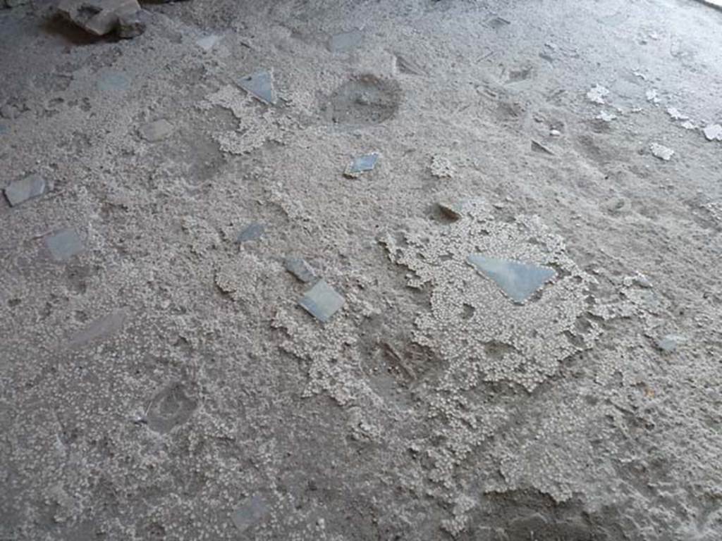 VI.12.2 Pompeii. September 2015. Remains of floor of third room on west side of atrium.