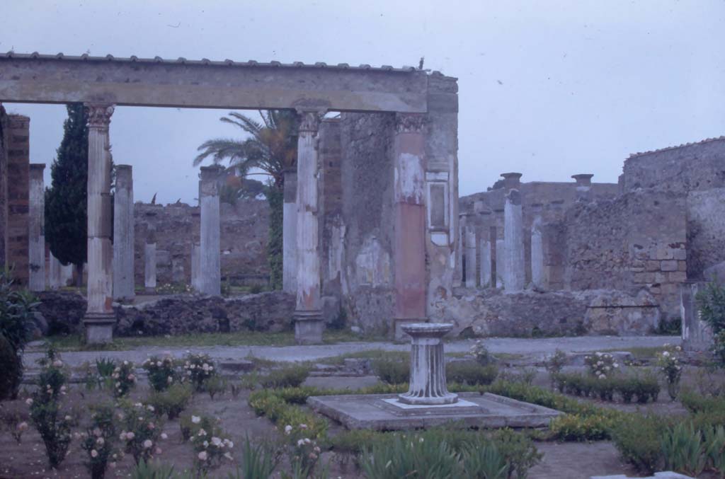 VI.12.2 Pompeii. May 1953. Looking north from first/middle peristyle. Photo courtesy of Rick Bauer.