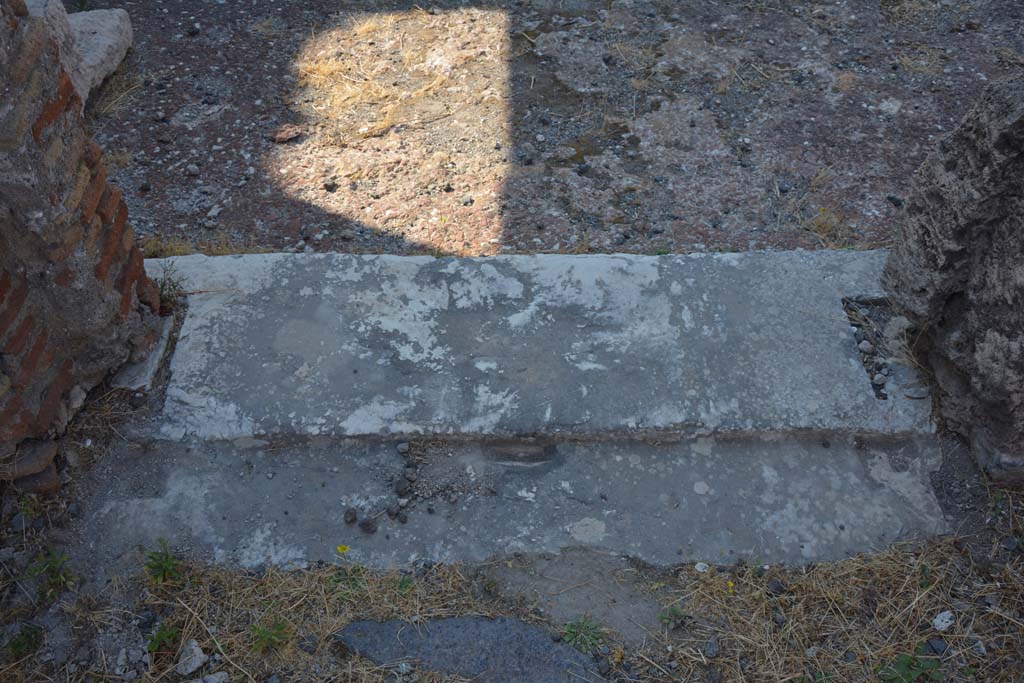 VI.12.5 Pompeii. 15th July 2017. Room 17, looking south across threshold/sill into Secondary Atrium 7.
Foto Annette Haug, ERC Grant 681269 DÉCOR.
