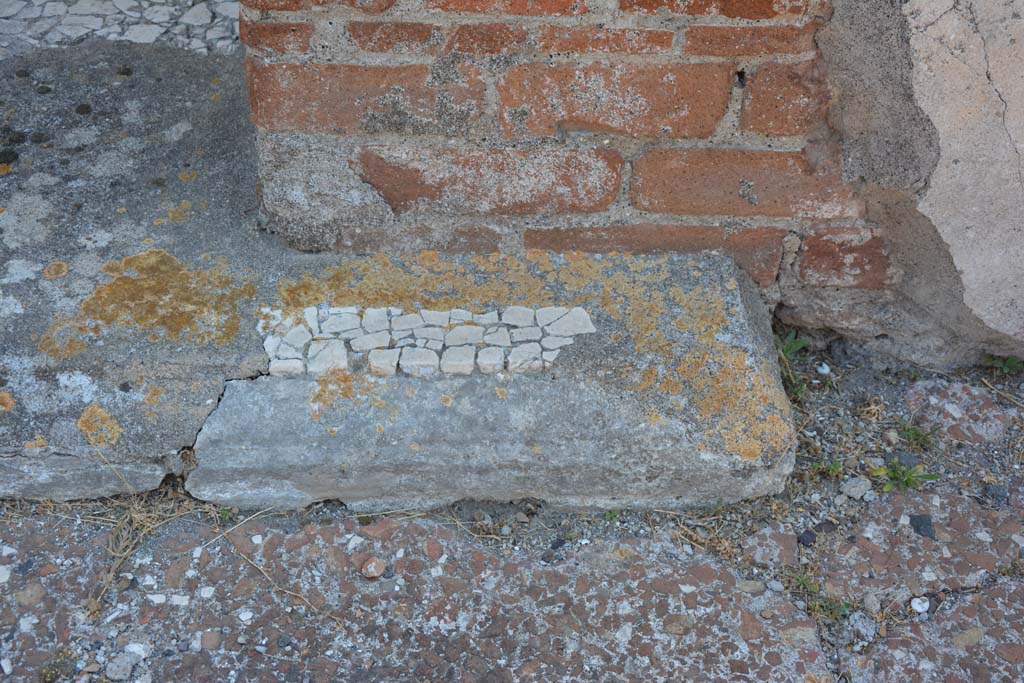 VI.12.5 Pompeii. 14th July 2017. Room 14, threshold/sill at south end.
Foto Annette Haug, ERC Grant 681269 DÉCOR.
