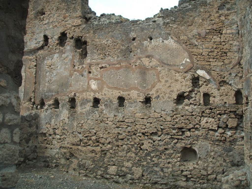 VI.14.19 Pompeii. May 2005. North wall.