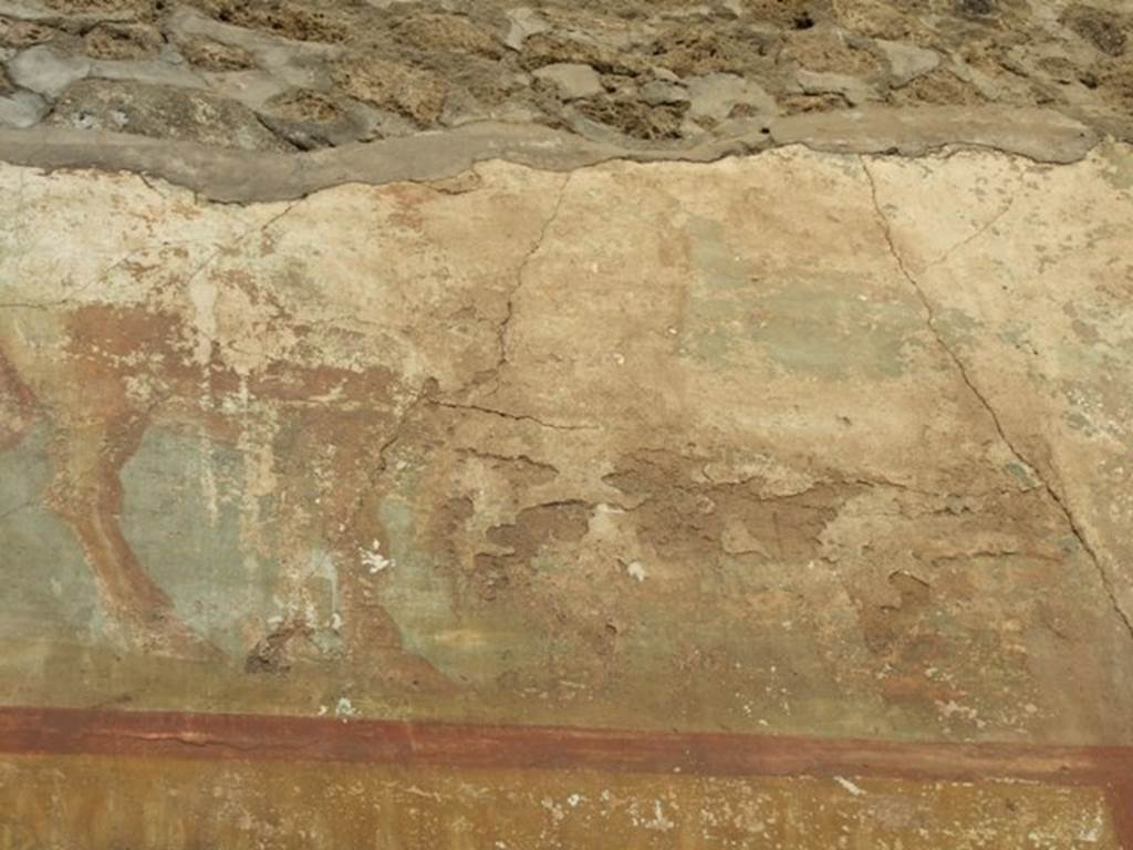 VI.14.20 Pompeii. March 2009. Room 18, painting from upper south end of west wall of garden area.