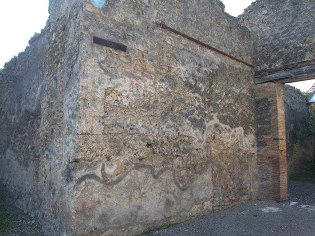 VI.14.20 Pompeii. March 2009. Room 4. Tablinum. South wall.