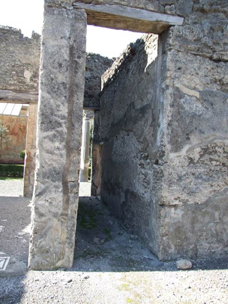 VI.14.20 Pompeii. March 2009. Room 5, corridor leading to rear.