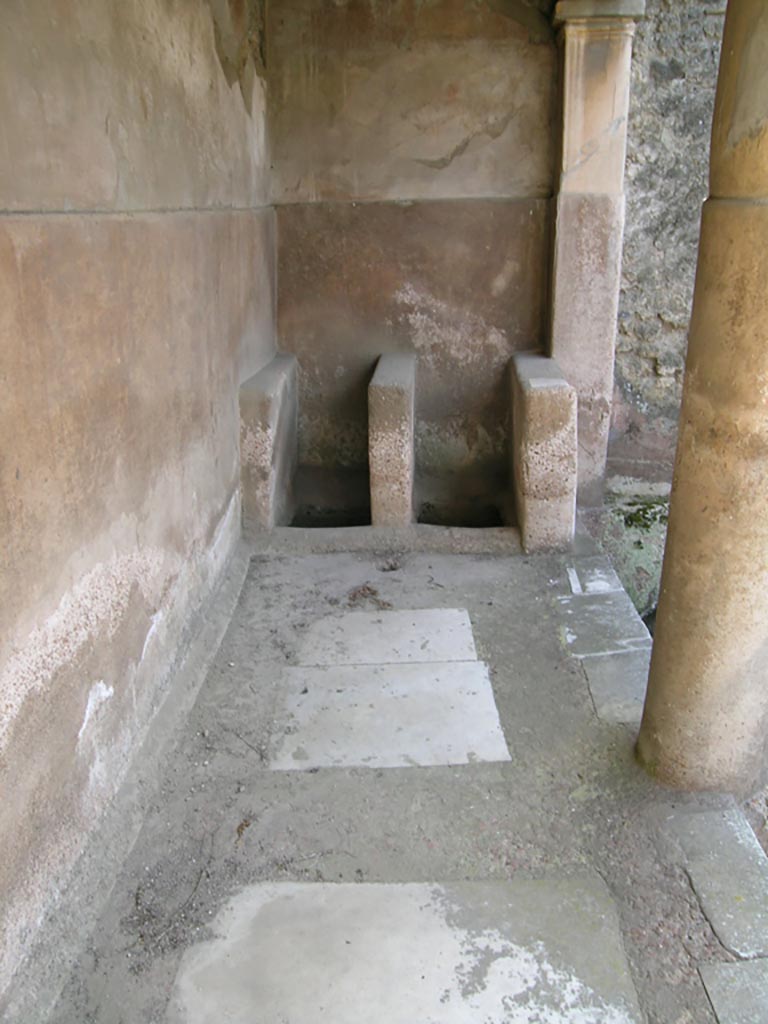 VI.14.22 Pompeii. June 2005.
Room 12, looking west towards south-west corner. Photo courtesy of Nicolas Monteix.