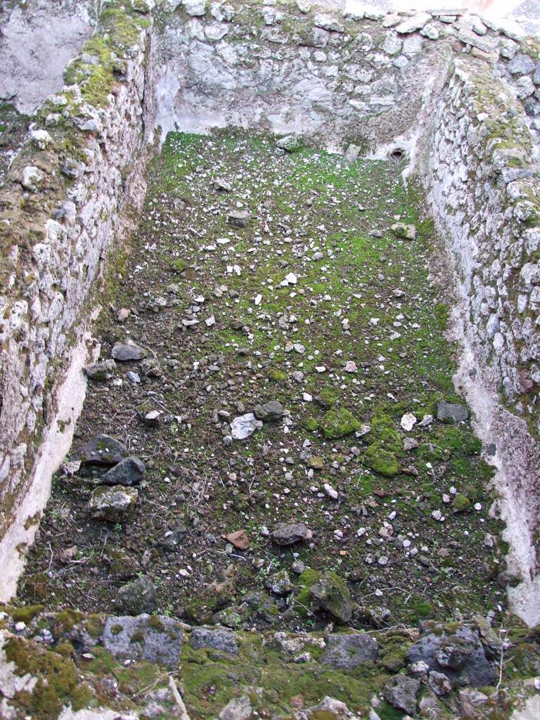 VI.14.22 Pompeii. December 2007. Room 12, looking north into the middle rinsing basin.