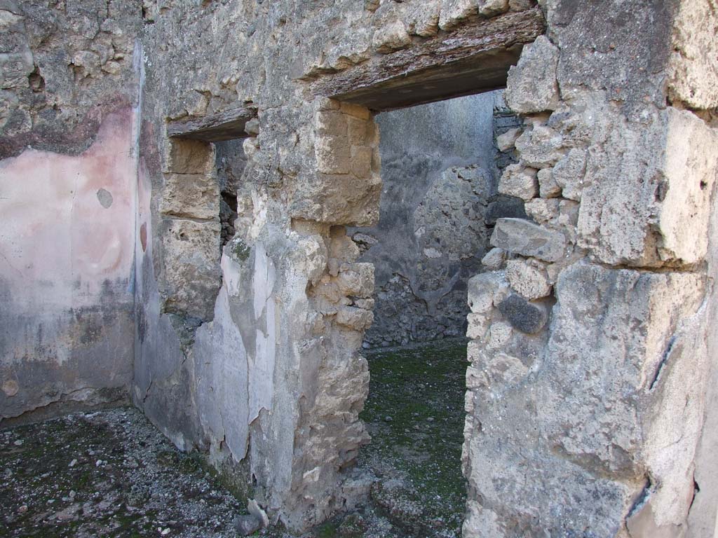 VI.14.22 Pompeii. December 2007. Room 4 and doorway to room 5.