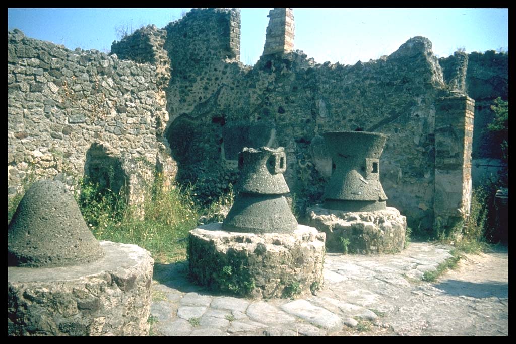 VI.14.32 Pompeii. Mills on east side.
Photographed 1970-79 by Günther Einhorn, picture courtesy of his son Ralf Einhorn.
