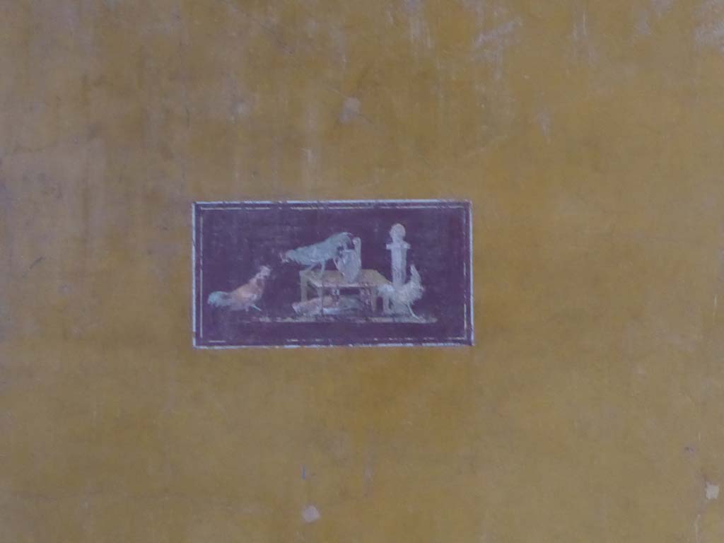 VI.15.1 Pompeii. January 2017. Painted panel of cocks from south wall of ala on south side of atrium.
Foto Annette Haug, ERC Grant 681269 DÉCOR.
