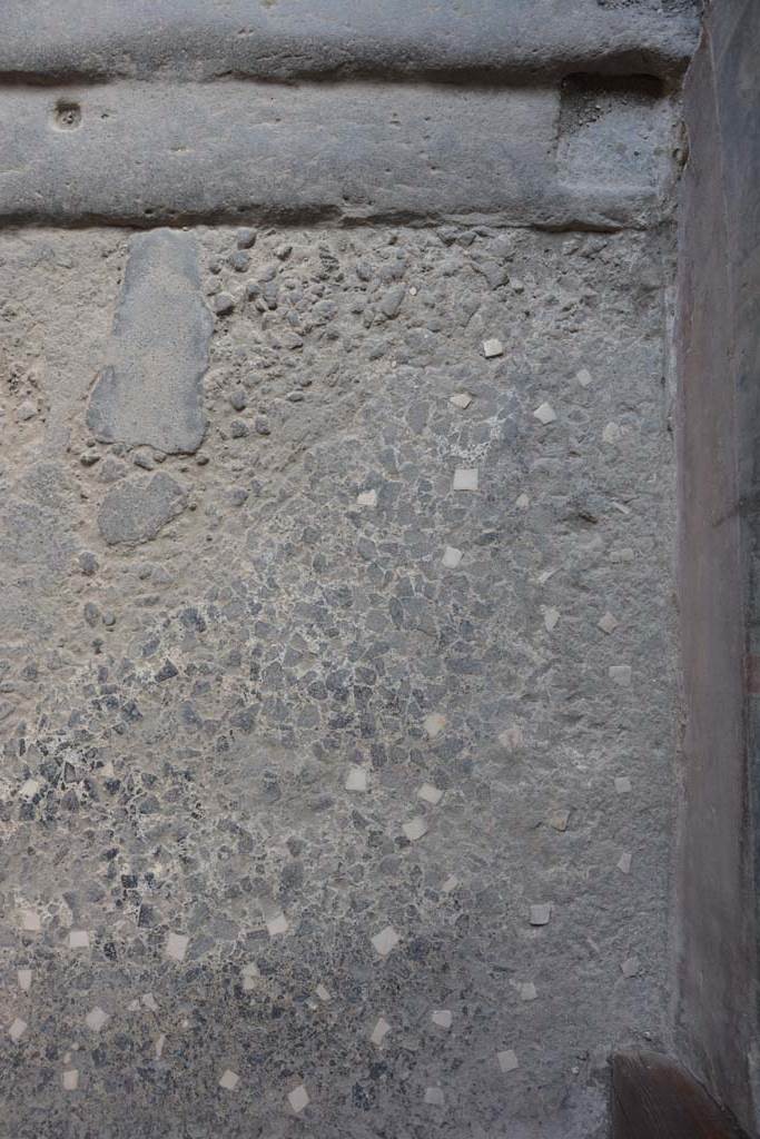 VI.15.1 Pompeii. July 2017. Detail of flooring on south side of vestibule.
Foto Annette Haug, ERC Grant 681269 DÉCOR.