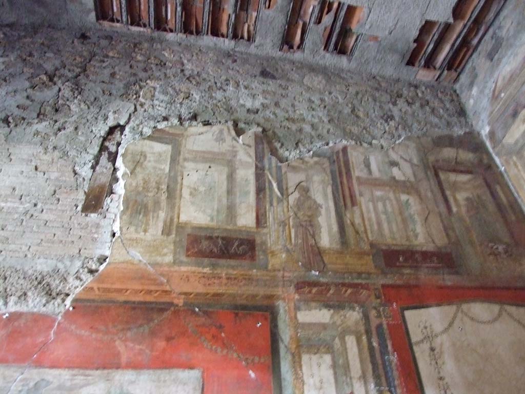 VI.15.1 Pompeii. December 2006. Painting on upper north wall of exedra.