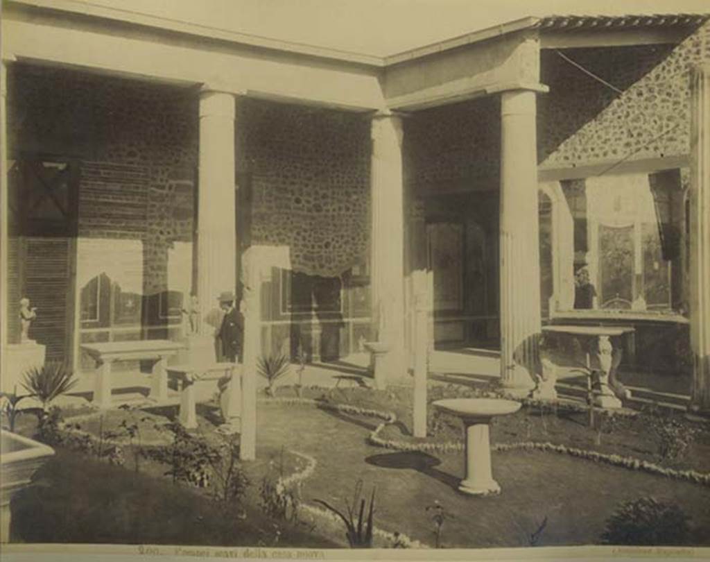 VI.15.1 Pompeii. Mid 1890’s photograph by Esposito, no. 200. Looking towards the north-east corner. Photo courtesy of Rick Bauer.