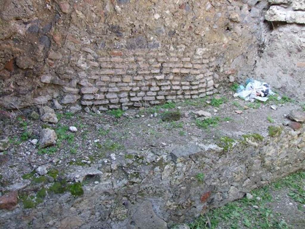 VI.15.5 Pompeii. March 2009. Room 2. Bench in storeroom, kitchen.