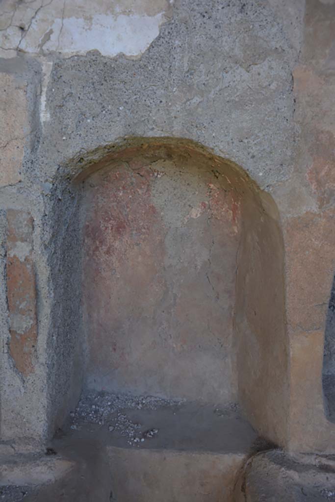 VI 15 5 Pompeii. March 2019. Room 1, niche in centre of sacellum.
Foto Annette Haug, ERC Grant 681269 DÉCOR.