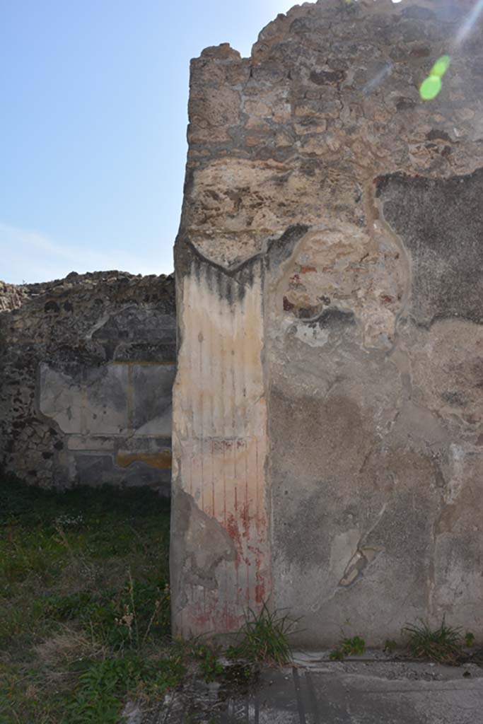 VI 15 5 Pompeii. March 2019. Tablinum 7, south wall pilaster at east end.
Foto Annette Haug, ERC Grant 681269 DÉCOR.