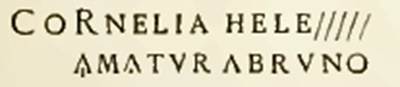 VI.15.6 Pompeii. Graffito copied from east wall under the staircase. See Notizie degli Scavi, January 1897, (p.31).
According to Varone, this was inscribed in the doorway under the stairs, and translated as –
“Cornelia Helena is loved by Rufus”. (CIL IV 4637). Varone thought it was possible that the Rufus of the inscription was the magistrate M. Pupius Rufus, who probably lived in the adjacent house at VI.15.5. See Varone, A., 2002. Erotica Pompeiana: Love Inscriptions on the Walls of Pompeii, Rome: L’erma di Bretschneider. (p.44)