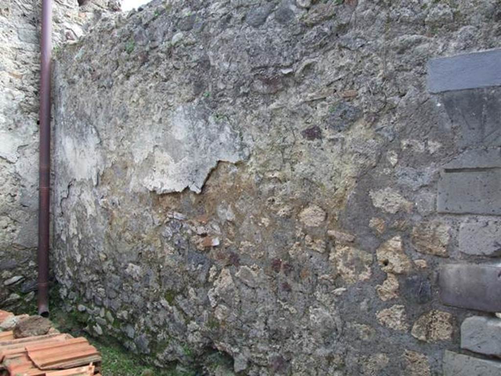 VI.15.6 Pompeii. March 2009. Room 11. Storeroom. South wall.