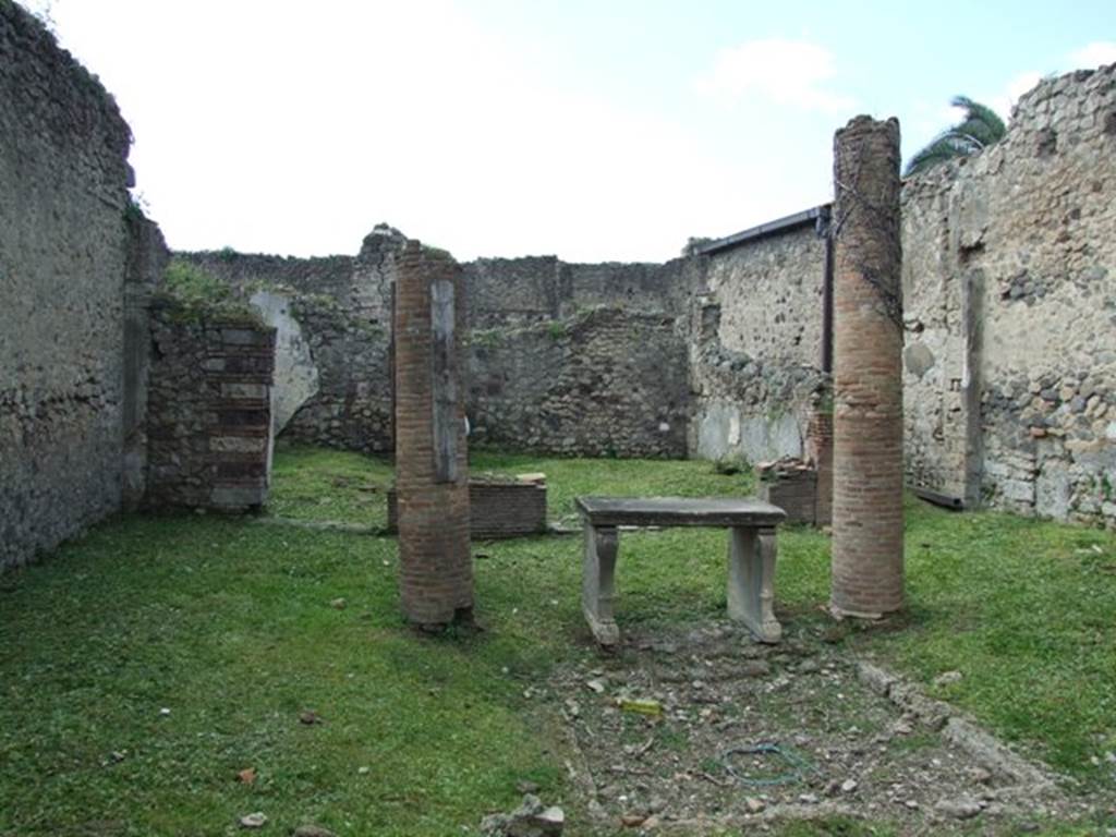 VI.15.6 Pompeii. March 2009. Room 1. Atrium. Looking west.