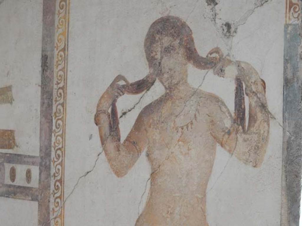 VI.15.8 Pompeii. May 2015. Detail of Venus. Photo courtesy of Buzz Ferebee.