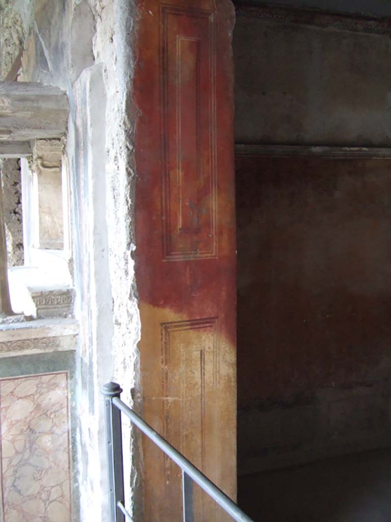 VI.16.7 Pompeii. May 2006. West side of doorway of room I