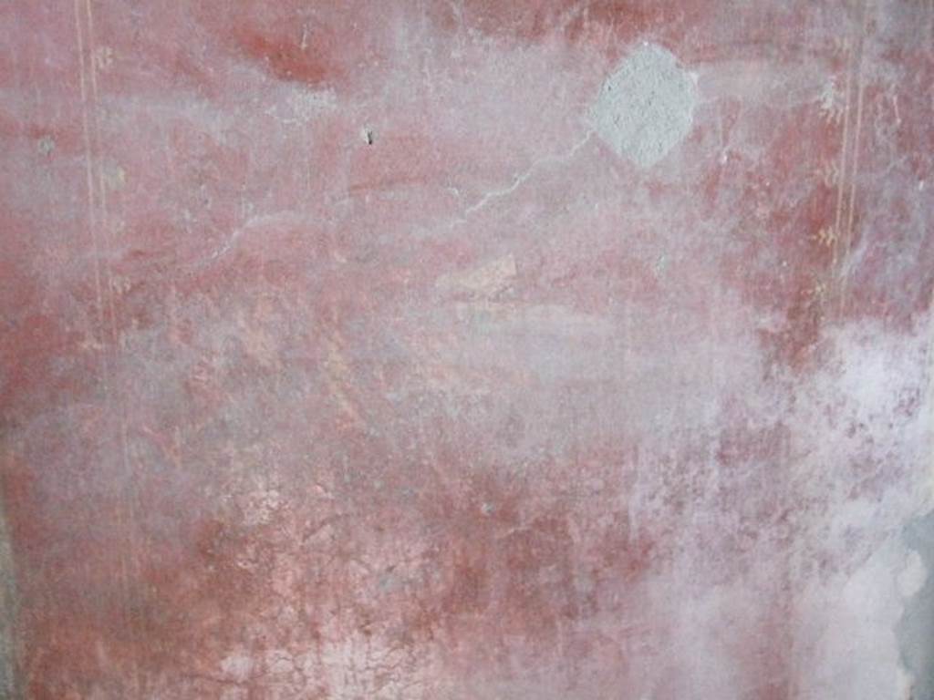 VI.16.15 Pompeii. December 2006. Detail of wall painting on west end of south wall in room H.