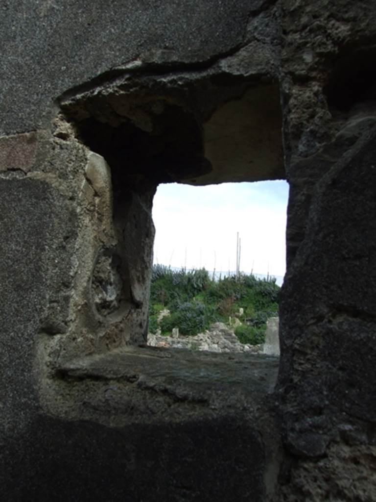 VI.16.27 Pompeii. March 2009. Looking east from window overlooking Peristyle.