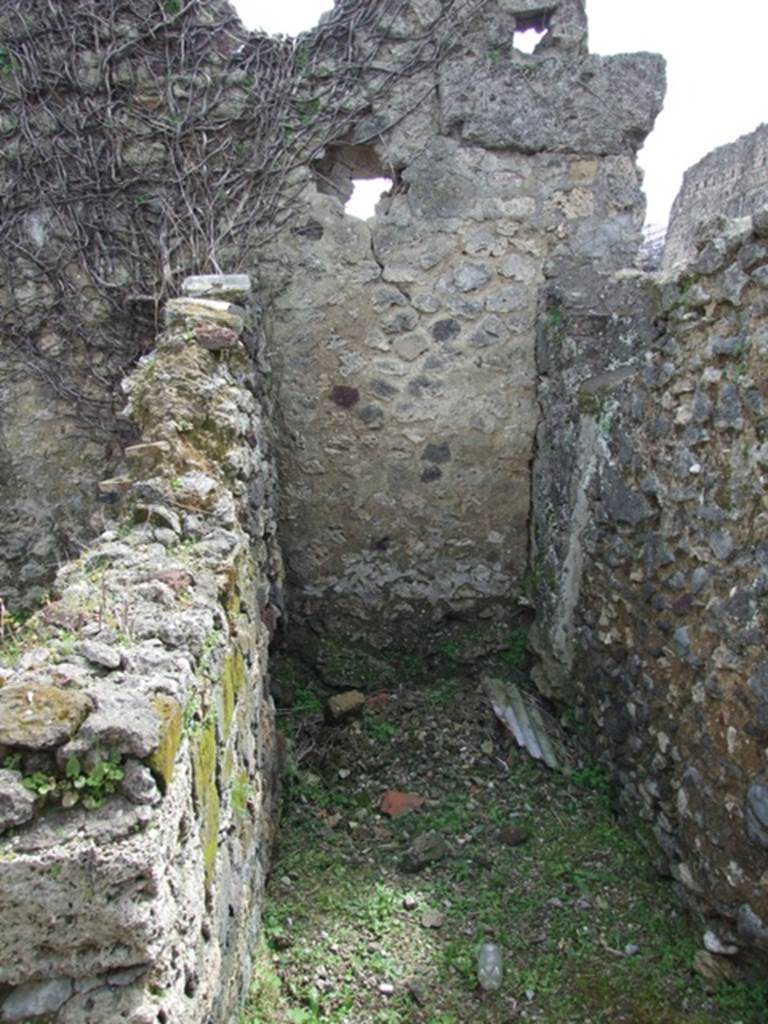 VI.16.27 Pompeii. March 2009. Room Z, latrine. Looking south.