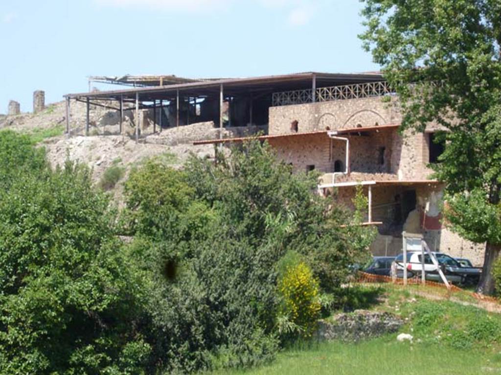 VI.17.41/42 and VII.16.22 Pompeii. May 2011. Looking north-east from rear. Photo courtesy of Michael Binns.