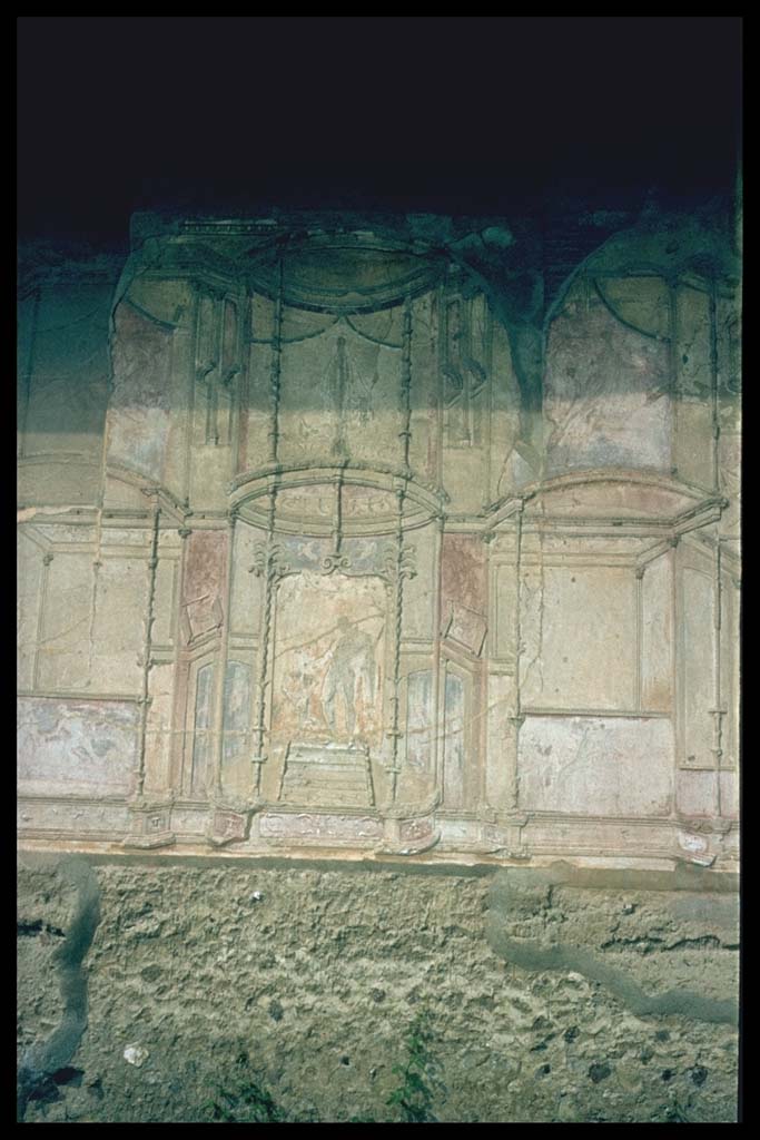 VII.1.8 Pompeii. Detail of plaster on wall in south-west corner of gymnasium C.
Photographed 1970-79 by Günther Einhorn, picture courtesy of his son Ralf Einhorn.