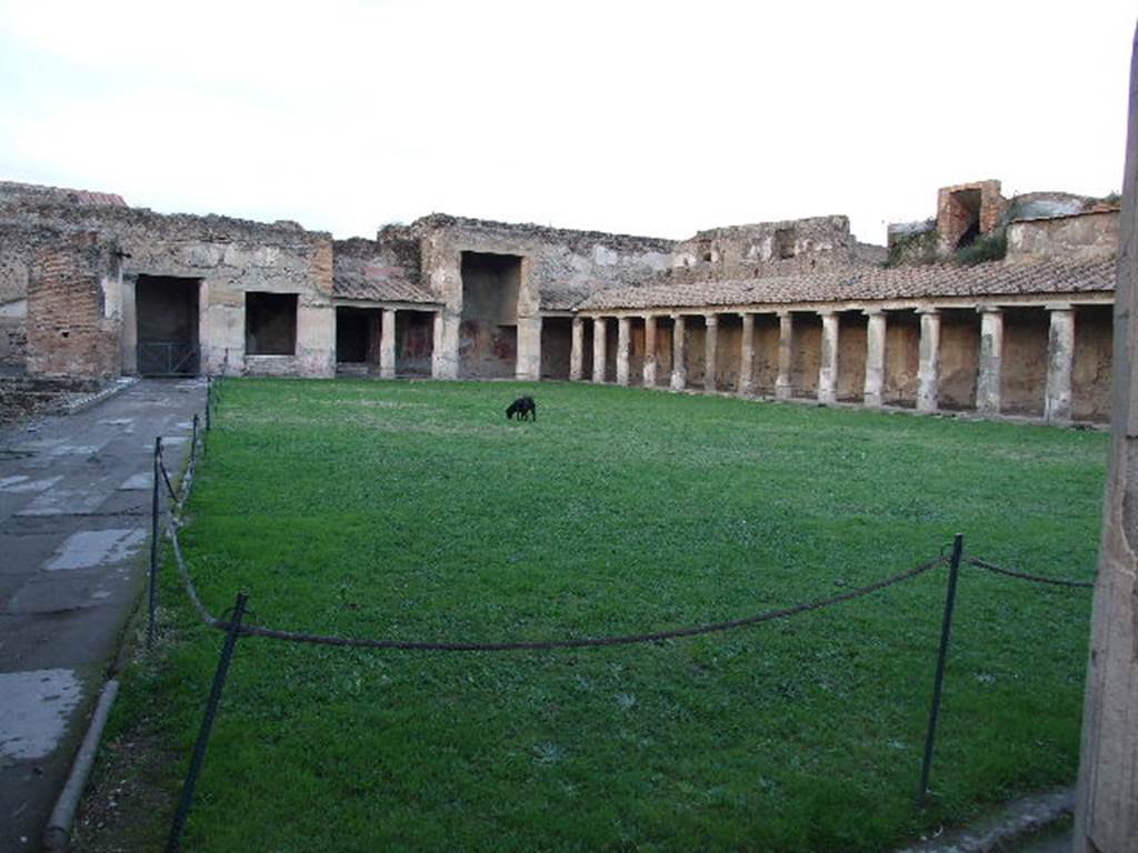 VII.1.8 Pompeii . December 2006. Looking north east across gymnasium C.