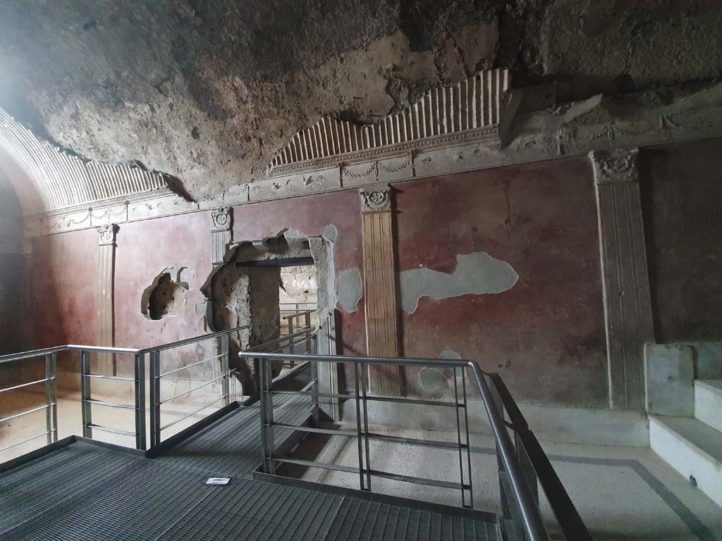 VII.1.8 Pompeii. July 2021. Caldarium 9, looking towards north wall.
Foto Annette Haug, ERC Grant 681269 DÉCOR