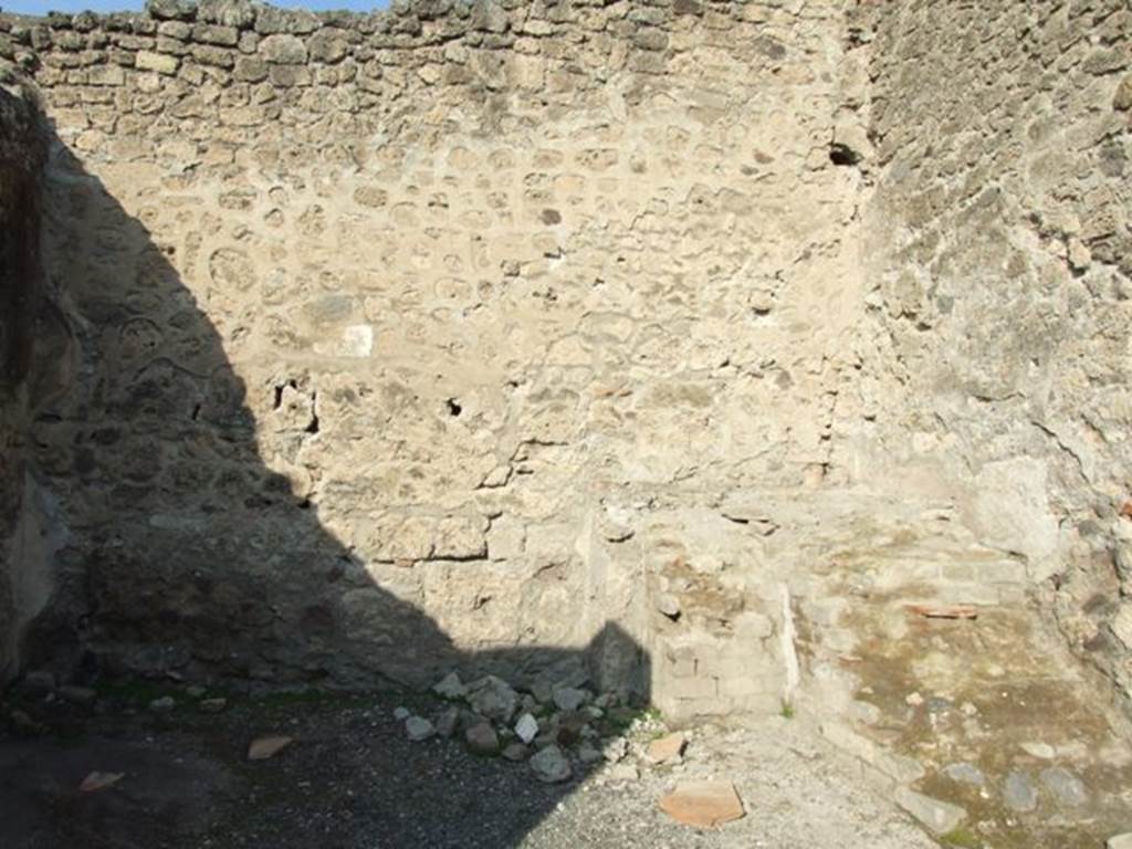 VII.1.9 Pompeii. December 2007. North wall and north-east corner.