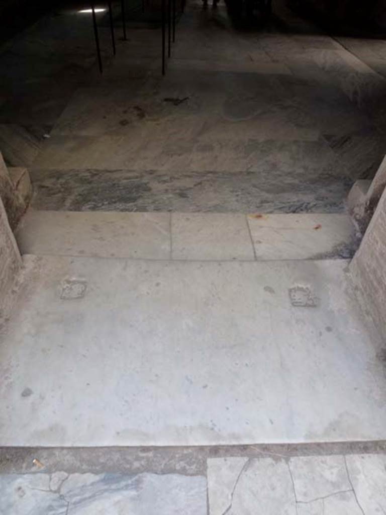 VII.1.14 Pompeii. June 2012. Looking west from doorway of waiting room 2a, into men’s changing room 2. Photo courtesy of Michael Binns.