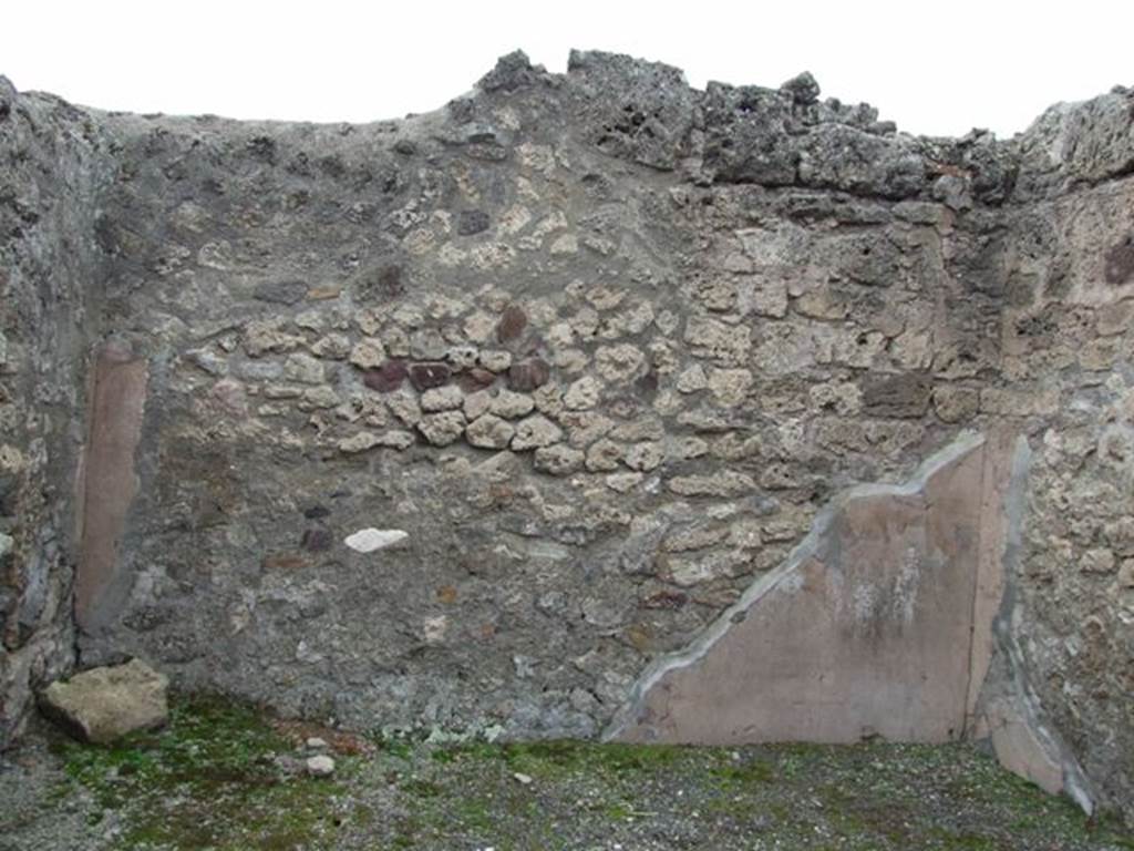 VII.1.24 Pompeii. Shop. December 2007. West wall.