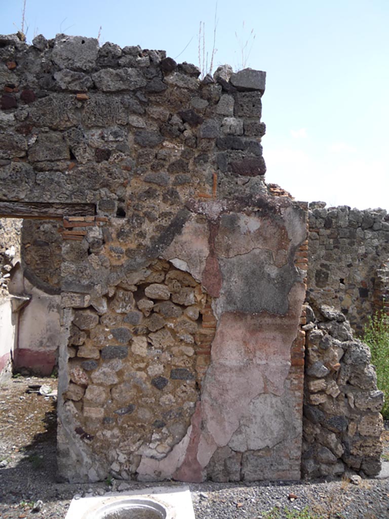 VII.1.36 Pompeii. October 2009. Looking east towards doorway to room in north-east corner of atrium.
Photo courtesy of Jared Benton.