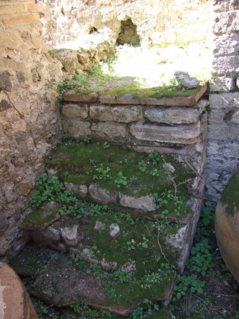 VII.2.18 Pompeii. March 2009. Room 8. Steps to upper floor.